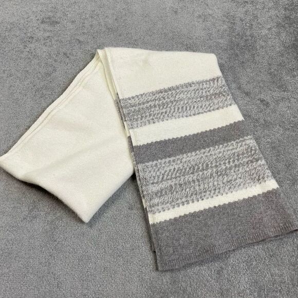 Club Monaco Women’s Scarf Wrap Wool Rabbit Hair Tan Grey One Size - Picture 1 of 7